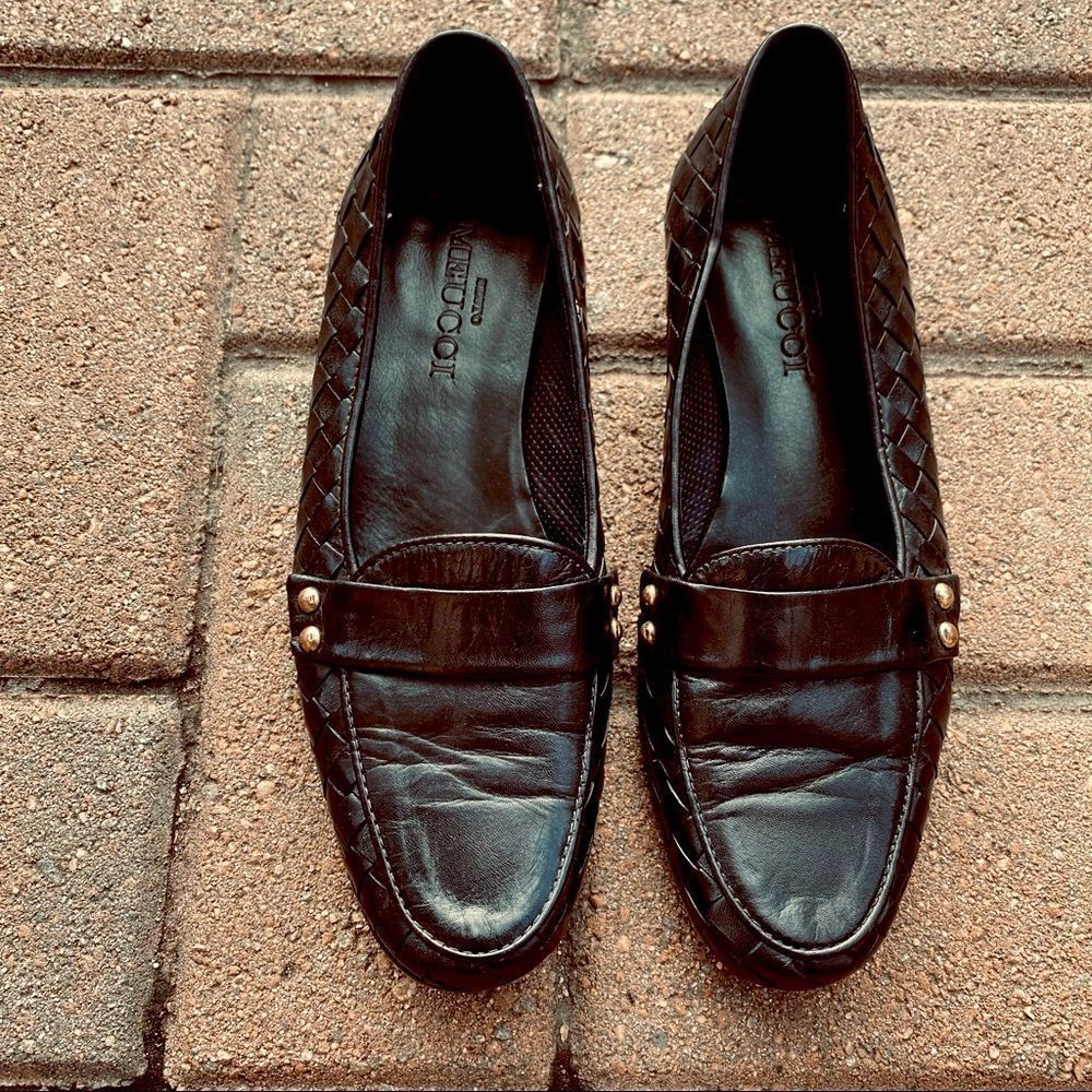 Sesto Meucci Italian loafers basket weave sz 5 - Picture 1 of 9